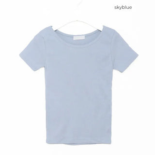 Basic slim short-sleeved T-shirt
