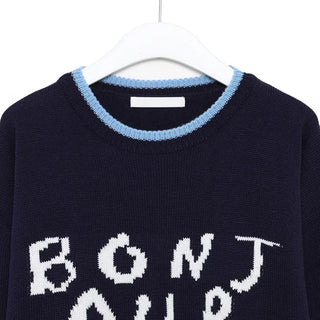 Bonjour Round Bicolor Knit