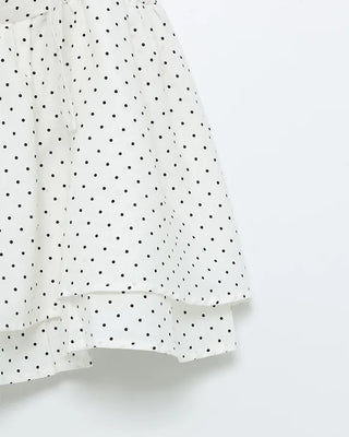 Scarf set with polka dot design sleeveless top