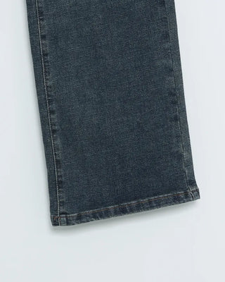Elastic waist denim pants