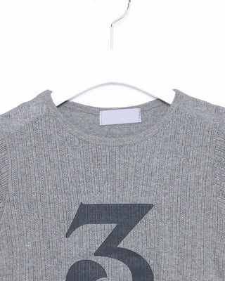 3 French Sleeve Cropped T-Shirt