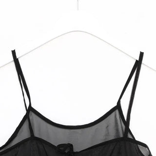 Double-strap sheer bustier