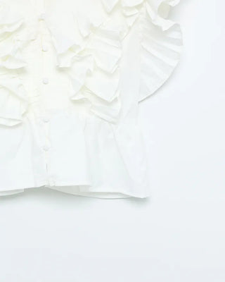 Big volume ruffle top