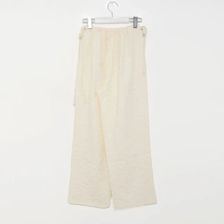 Flower embossed pants