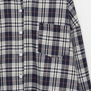 Oversized check shirt