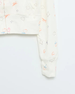 Graffiti Thermal Zip-Up Hoodie