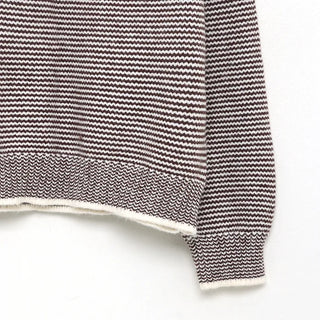 Fine Border Knit Sweater