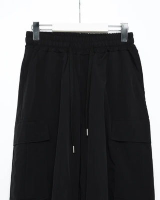 Cargo wide nylon pants