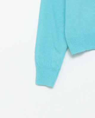 Roll neck wool cardigan