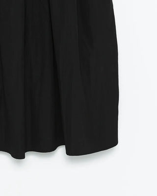 Gathered Point Wrinkle Long Dress