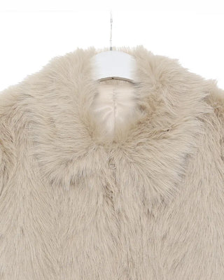 Crop fur jacket