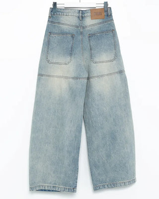 (Unisex) York Side Tuck Balloon Jeans