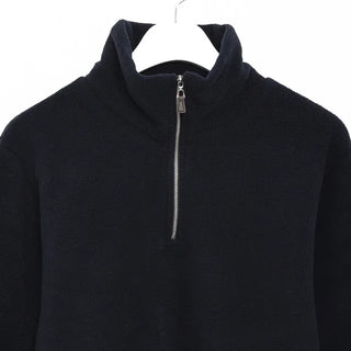Fleece cropped half-zip pullover