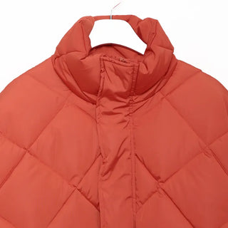 (Unisex) High-Neck Quilted Padded Jacket