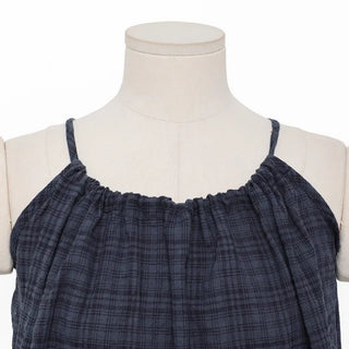 Checked Shirred Camisole