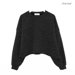 String Cropped Sweatshirt
