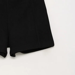 Wool brushed shorts