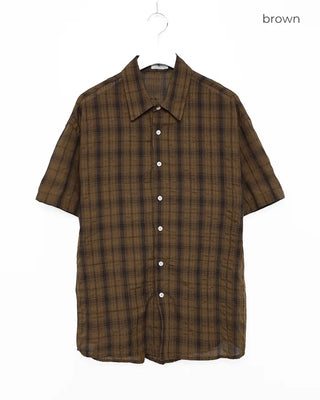 Tartan Check Half-Sleeve Shirt