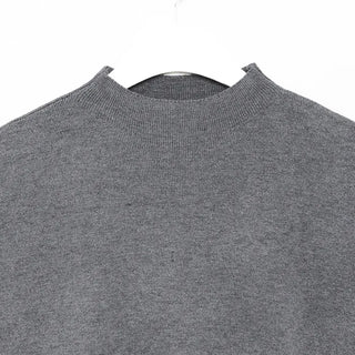 Half-neck short-sleeve knit