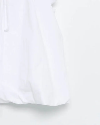 Ribbon puff sleeve blouse