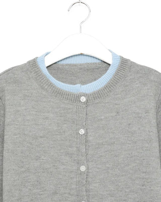 Layered Bicolor Cardigan