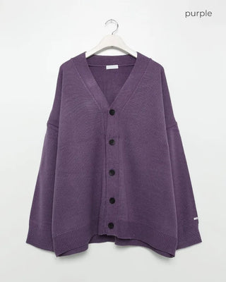 Oversized Button Long Cardigan