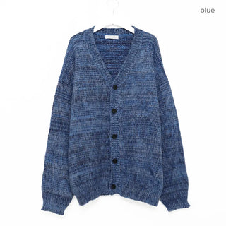 (Unisex) V-neck Melange Cardigan