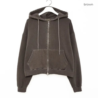 Pigmented Double Zip Hoodie