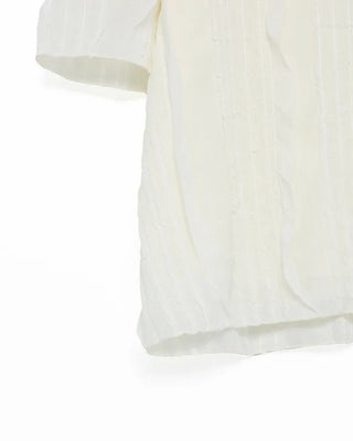 Frill wave blouse