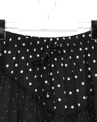 Polka Dot Frill Long Skirt