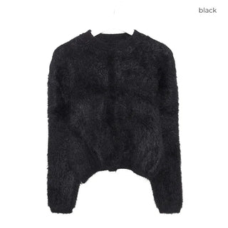 Angora style round knit