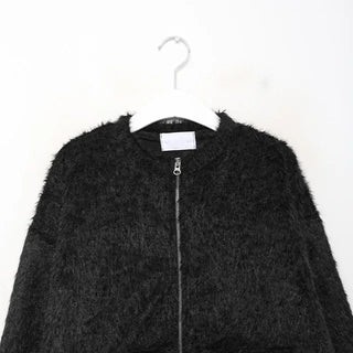 (Unisex) Shaggy Round Zip Jacket