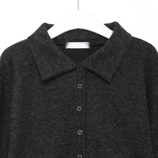 Balloon collar cardigan