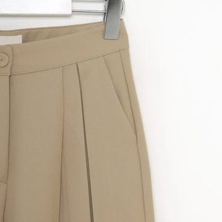 Pintuck wide slacks
