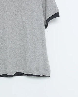 Cutting Layered Cropped T-Shirt