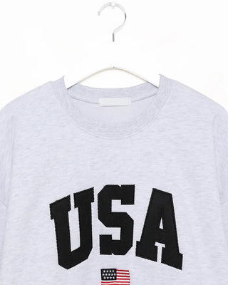 USA Patch Over Sweatshirt