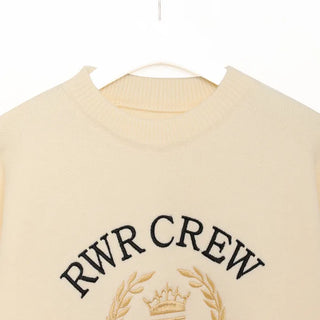 Lettering Round Knit