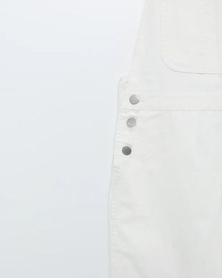 Wide silhouette cotton overalls