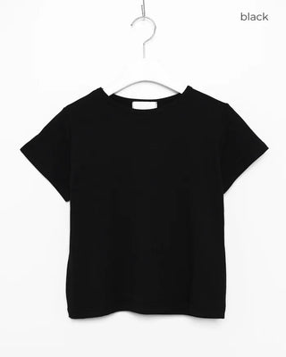 Modal cropped short-sleeved T-shirt