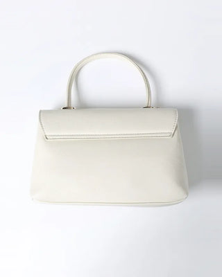 Square top handle tote bag