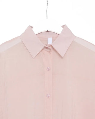 Pastel-colored sheer shirt