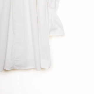 Puff-sleeve mini dress