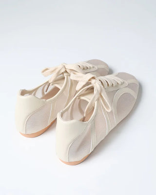 Mesh lace-up sneakers
