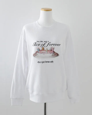 [1st Re-release] (ORIGINAL) Sweet Cake Brushed Fleece Sweatshirt
