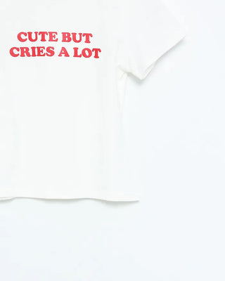 Lettering Crop T-Shirt