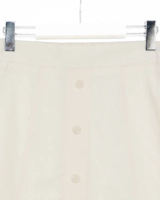 Button-up flared midi skirt