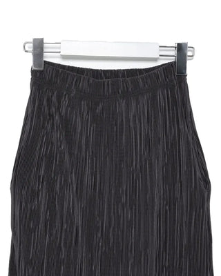 Pleated long skirt