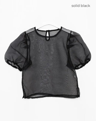 Polka Dot Puff Sleeve Blouse