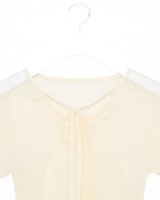 See-through short-sleeved T-shirt