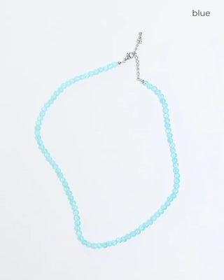 Colored bead necklace